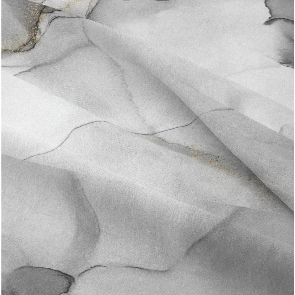 LARGE Marble Pattern Fabric Wall Hanging Tapestry Gray & Gold 70.8 X 90.5 inches